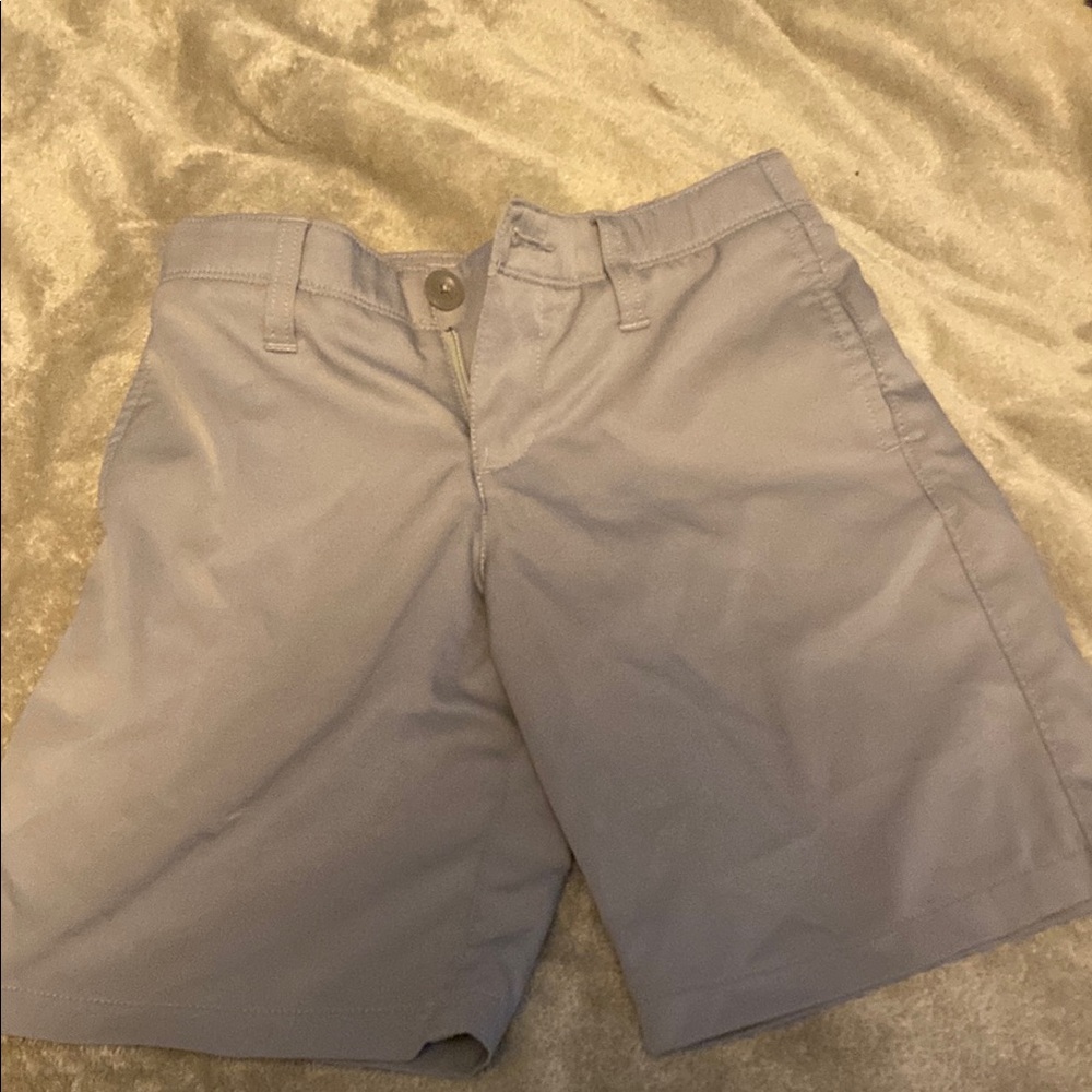 Boys Under Armour Light Gray Shorts